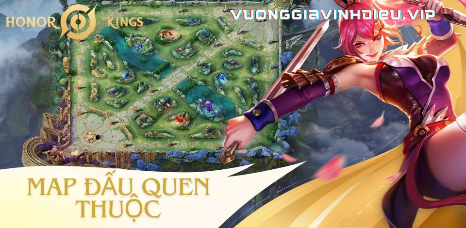 Map đấu MOBA quen thuộc của Vương Giả Vinh Diệu