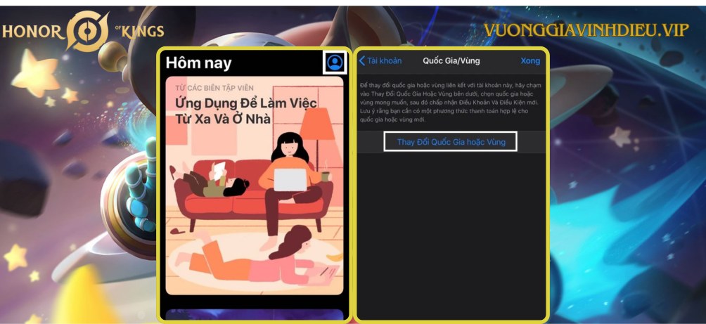 Cách tải vương giả vinh diệu quốc tế cho IOS
