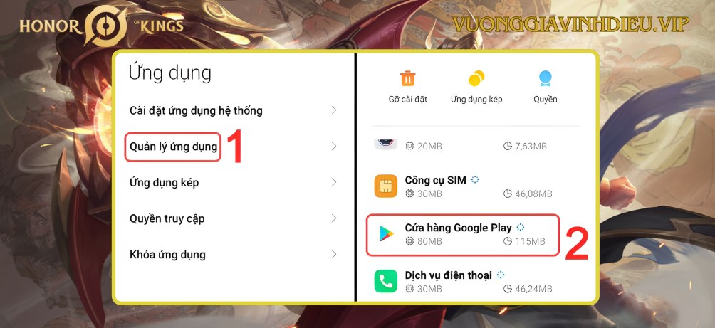 Hướng dẫn cài đặt Vương Giả Vinh Diệu quốc tế Apk
